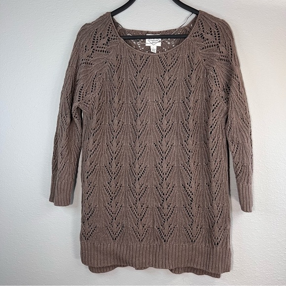 St. John's Bay Sweaters - St. John's Bay Brown Sweater
